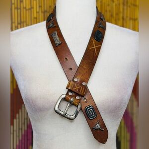 Vintage Handcrafted Southwestern Leather Belt